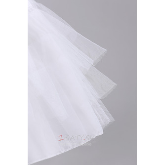 Svadobné Petticoat Ballet sukňa Krátke dvojité priadze Elastický pás - Strana 3