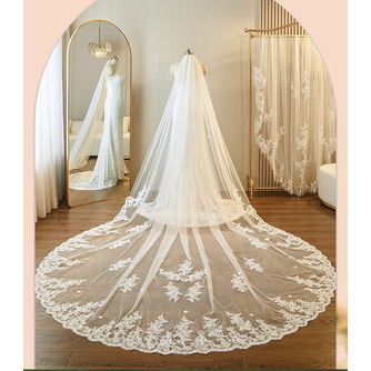 Single Layer Cathedral Bridal Veil Wedding Trailing Veil - Strana 1