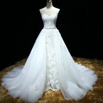 svadobná sukňa Odnímateľné čipkované svadobné šaty s odnímateľnou sukňou Tyl Odnímateľné svadobné šaty vlečka Odnímateľná sukňa - Strana 3