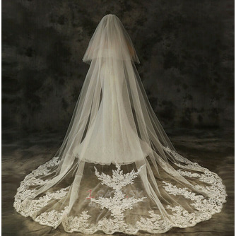 Krajkové závojové svadobné šaty so závojom, čelenka, svadobný čipkovaný závoj, svadobné doplnky - Strana 3