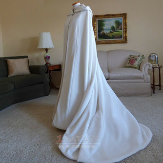 200CM nevesta šál svadobný kabát plášť biely šál s kapucňou - Strana 2