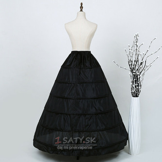 Šesť oceľových krúžkov elastický pás zvýšenie spodnička čiernobiela farba svadobné šaty spodnička - Strana 6