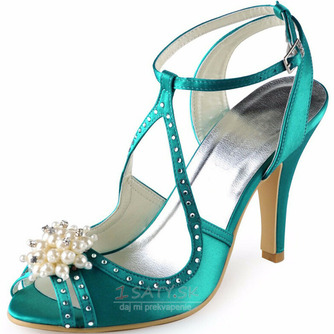 Ihlové svadobné topánky drahokamové sandále svadobné topánky princeznej hodvábne svadobné topánky - Strana 1