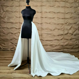 Odnímateľná svadobná saténová sukňa odnímateľná vlečková saténová sukňa - Strana 1