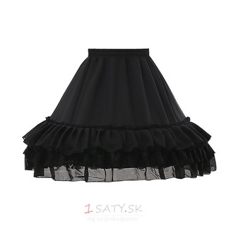 Juoda / balta Lolita Tiulo apatiniai sijonai, Cosplay apatiniai sijonai, Pūstas tiulio sijonas, Pūkuotas apatinis sijonas, Baleto Tutu sijonas. 45cm - Strana 4