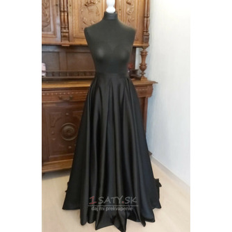 Odnímateľná zavinovacia svadobná sukňa Čierna dlhá sukňa s vreckami Svadobná sukňa na mieru - Strana 3