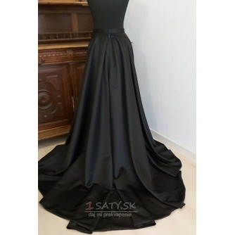 Odnímateľná zavinovacia svadobná sukňa Čierna dlhá sukňa s vreckami Svadobná sukňa na mieru - Strana 2