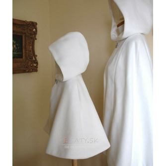 Svadobný plášť s kapucňou krátky svadobný plášť Svadobné bolerko Zimná svadobná pokrývka - Strana 8