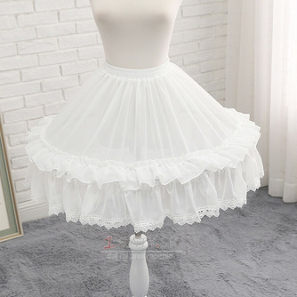 Lolita sukňa spodnička cosplay spodnička krátka spodnička svadobné doplnky dĺžka 48CM - Strana 4