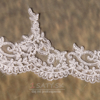 Svadobný závoj Multi Layered ceremonial Cold Lace Long Tissue Čipka - Strana 6