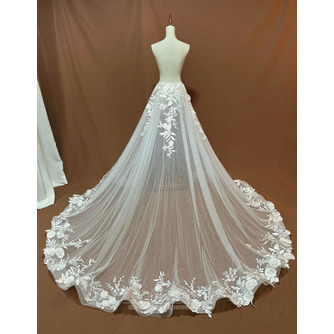svadobná sukňa s kvetom svadobná odnímateľná sukňa svadobná odnímateľná vlečka Čipka Odnímateľná svadobná vlečka - Strana 1