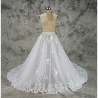odnímateľná princezná veľká vlečka svadobné šaty čipková sukňa odnímateľná sukňa svadobné doplnky vlastná veľkosť - Strana 1
