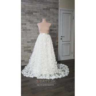 Odnímateľná odnímateľná svadobná vlečková sukňa, záhradná svadobná sukňa, kvetinová svadobná vlečka - Strana 1