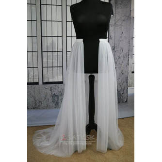 3-vrstvová mäkká tylová odnímateľná sukňa, Svadobná odnímateľná vlečka, odnímateľná vlečka - Strana 1