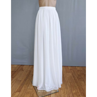 Jednoduché svadobné šaty sukňa Boho svadobná sukňa Elegantná svadobná sukňa Dámska šifónová sukňa - Strana 1