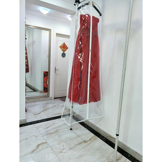 Taška na svadobné šaty predĺžená zosilnená priehľadná svadobná róba vlečená taška na uskladnenie prachu z PVC - Strana 4