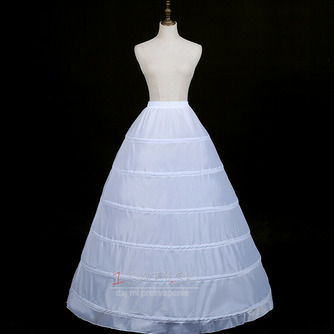 Šesť oceľových krúžkov elastický pás zvýšenie spodnička čiernobiela farba svadobné šaty spodnička - Strana 1