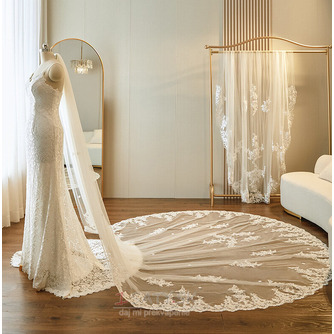 Single Layer Cathedral Bridal Veil Wedding Trailing Veil - Strana 2