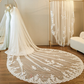 Single Layer Cathedral Bridal Veil Wedding Trailing Veil - Strana 3