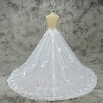 odnímateľná princezná veľká vlečka svadobné šaty čipková sukňa odnímateľná sukňa svadobné doplnky vlastná veľkosť - Strana 3