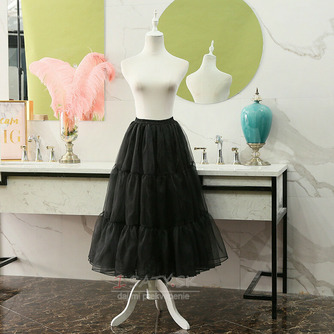 Čierna organzová spodnička, spodnička cosplay spoločenských šiat, spodnička Lolita, baletná tutu sukňa, dlhá spodnička, dĺžka 80 cm - Strana 4