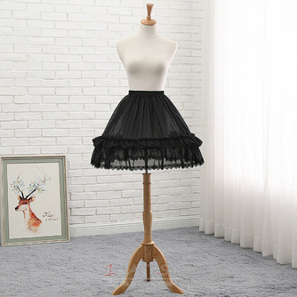 Lolita sukňa spodnička cosplay spodnička krátka spodnička svadobné doplnky dĺžka 48CM - Strana 3