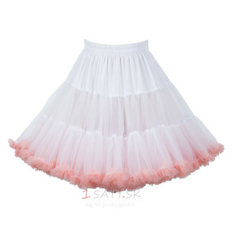 Ružová elastická spodnička s nafúknutým tylom v páse, princezná Balet Dance Pettiskirts Lolita Cosplay, Rainbow Cloud Krátka Tutu sukňa 45 cm - Strana 5