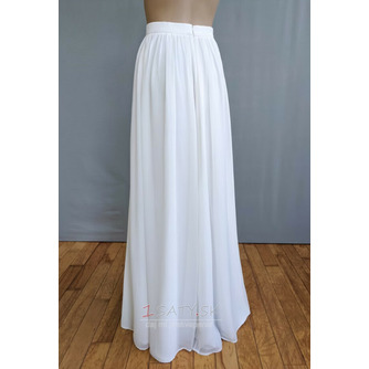 Jednoduché svadobné šaty sukňa Boho svadobná sukňa Elegantná svadobná sukňa Dámska šifónová sukňa - Strana 2