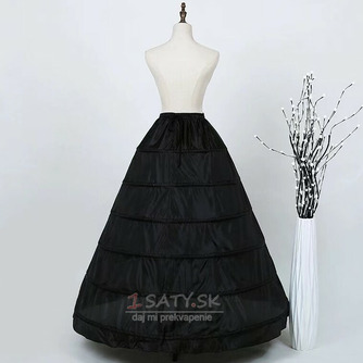 Šesť oceľových krúžkov elastický pás zvýšenie spodnička čiernobiela farba svadobné šaty spodnička - Strana 4