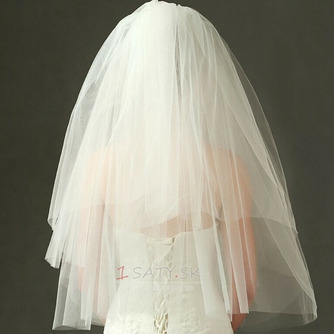 Svadobné šaty jednoduchý závoj tvrdá sieťový puffer závoj krátky svadobný závoj - Strana 4