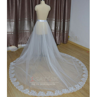 biela slonová kosť Odnímateľná svadobná sukňa Odnímateľná tylová sukňa s čipkou Svadobná tylová sukňa vlastná veľkosť - Strana 2
