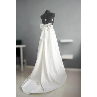 s veľkou mašľou Svadobná sukňa svadobná saténová sukňa Svadobné šaty samostatná Sukňa na mieru - Strana 1