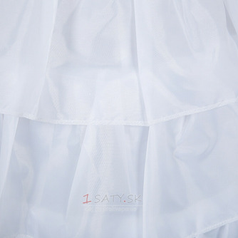 Svadobné svadobné šaty spodnička štyri oceľové krúžky štyri volániky spodnička elastická korzetová spodnička - Strana 4