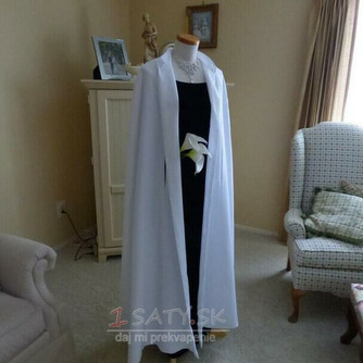 Svadobný plášť jesenný a zimný svadobný plášť dlhý fleecový plášť - Strana 3