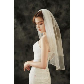 Svadobný závoj módny ručne šitý diamantový svadobný doplnok závoj foto závoj - Strana 6