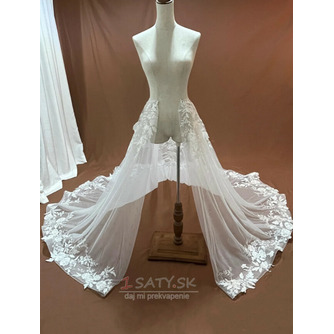 svadobná sukňa s kvetom svadobná odnímateľná sukňa svadobná odnímateľná vlečka Čipka Odnímateľná svadobná vlečka - Strana 2