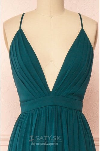 Chýbať V krku Krížovka Jeseň Bez rukávov Prírodné pása Večerné šaty - Strana 5