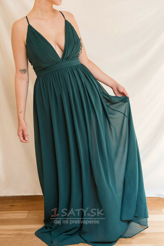 Chýbať V krku Krížovka Jeseň Bez rukávov Prírodné pása Večerné šaty - Strana 4