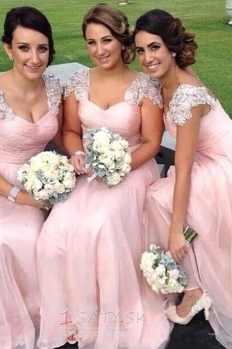 Skladaný živôtik Limitovaný rukávy Zimné Zavesený Družičky šaty - Strana 3