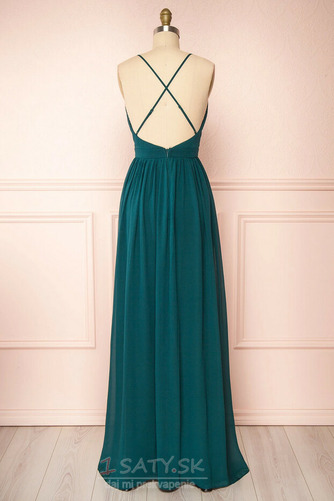 Chýbať V krku Krížovka Jeseň Bez rukávov Prírodné pása Večerné šaty - Strana 3