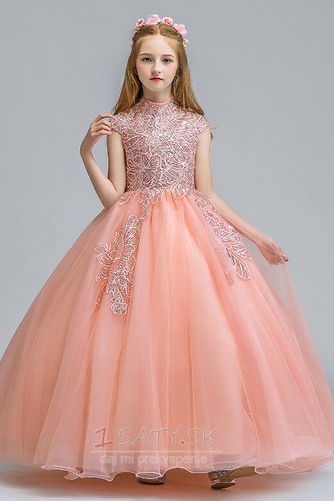 Prírodné pása Čipkou Overlay Formálne Hojdačka Kvetinové šaty - Strana 5