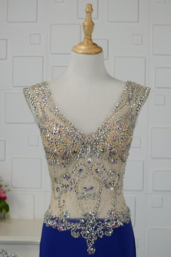 Dlhé V krku Morská panna Bez rukávov Šou Tenký Prírodné pása Prom Obleko - Strana 6