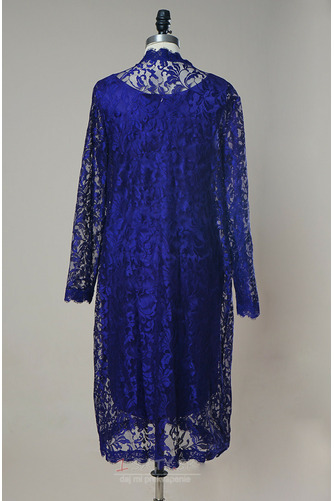 Elegantné Kolená Oblek Vysoká zahrnuté Ilúzia rukávmi Matné šaty - Strana 3