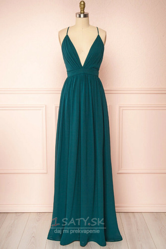 Chýbať V krku Krížovka Jeseň Bez rukávov Prírodné pása Večerné šaty - Strana 1