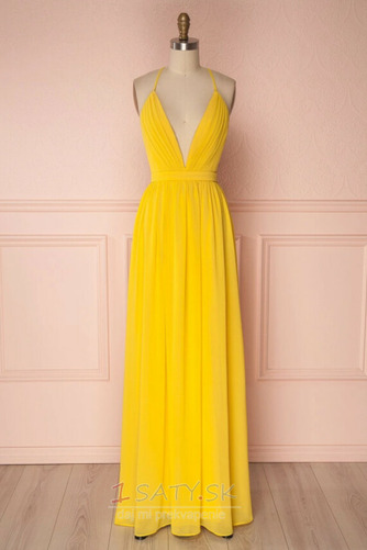 Chýbať V krku Krížovka Jeseň Bez rukávov Prírodné pása Večerné šaty - Strana 9