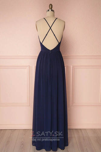 Chýbať V krku Krížovka Jeseň Bez rukávov Prírodné pása Večerné šaty - Strana 12