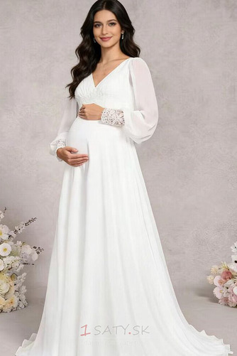 Ríša Materstvo Čalúnené Zamiesť vlak V krku Pružina Svadobné šaty - Strana 1