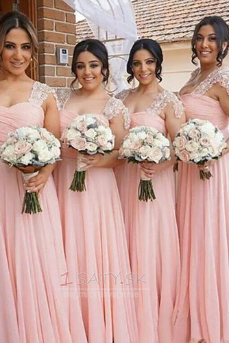 Skladaný živôtik Limitovaný rukávy Zimné Zavesený Družičky šaty - Strana 2