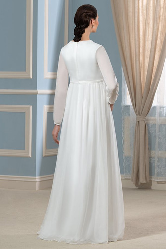 Plusová velkosť Elegantný Klenot Dĺžka podlahy Svadobné šaty - Strana 3