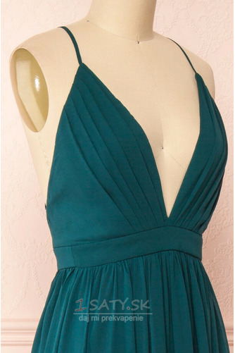 Chýbať V krku Krížovka Jeseň Bez rukávov Prírodné pása Večerné šaty - Strana 6